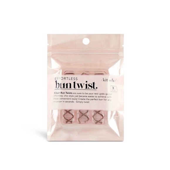 Kitsch 3 Pack Effortless Spin Style Bun Twist Ponytail Holders - Picture 1 of 5